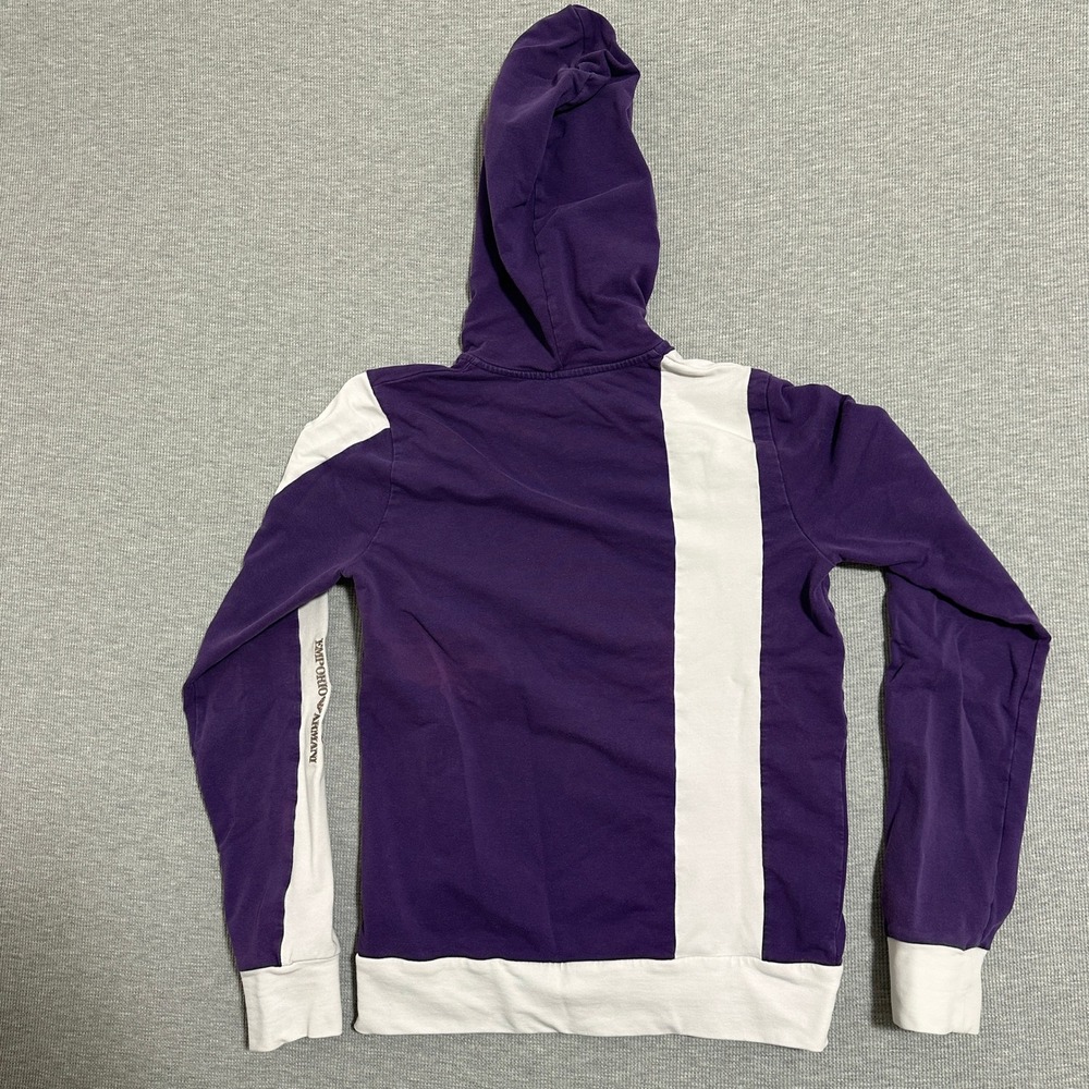 EA7 Emporio Armani Womens Purple Colorblock Full Zip Hoodie Sweatshirt Logo - Picture 2 of 14